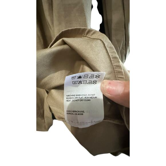 Reformation Women's Cream Cotton Blend Michaela Mini Dress Size 0 - Picture 5 of 9